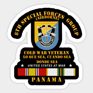 Cold War Vet - 8th SFG - Panama Sticker